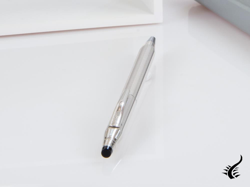 Cross Classic Century Ballpoint pen, Silver, Polished, Ribbed, H3002