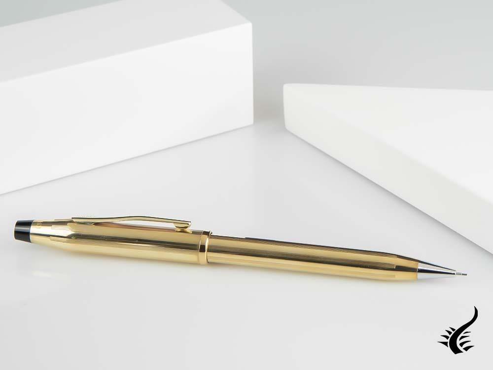 Cross Classic Century Mechanical pencil, 10K gold filled, Ribbed, 450305