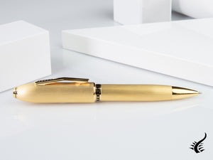 Cross Peerless 125 Ballpoint Pen, 23K Gold Plated, Guilloche, AT0702-4