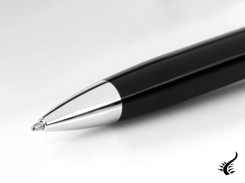 Cross Peerless 125 Ballpoint pen, Lacquer, Black, Polished, Platinum, AT0702-1