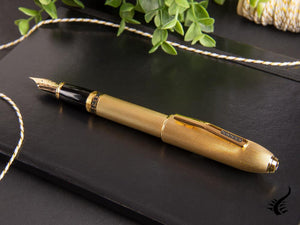 Stylo plume Cross Peerless 125, plaqué or 23 carats, poli, AT0706-4