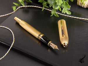 Cross Peerless 125 Fountain Pen, 23K Gold Plated, Polished, AT0706-4