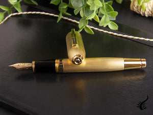 Cross Peerless 125 Fountain Pen, 23K Gold Plated, Polished, AT0706-4