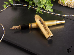 Cross Peerless 125 Fountain Pen, 23K Gold Plated, Polished, AT0706-4