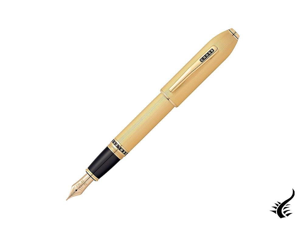 Stylo plume Cross Peerless 125, plaqué or 23 carats, poli, AT0706-4