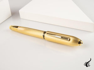 Cross Peerless 125 Rollerball pen, 23K Gold Plated, AT0705-4