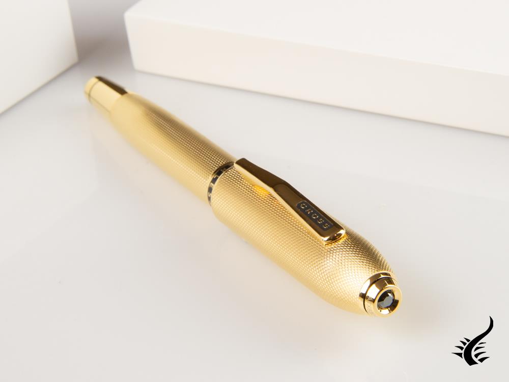 Cross Peerless 125 Rollerball pen, 23K Gold Plated, AT0705-4