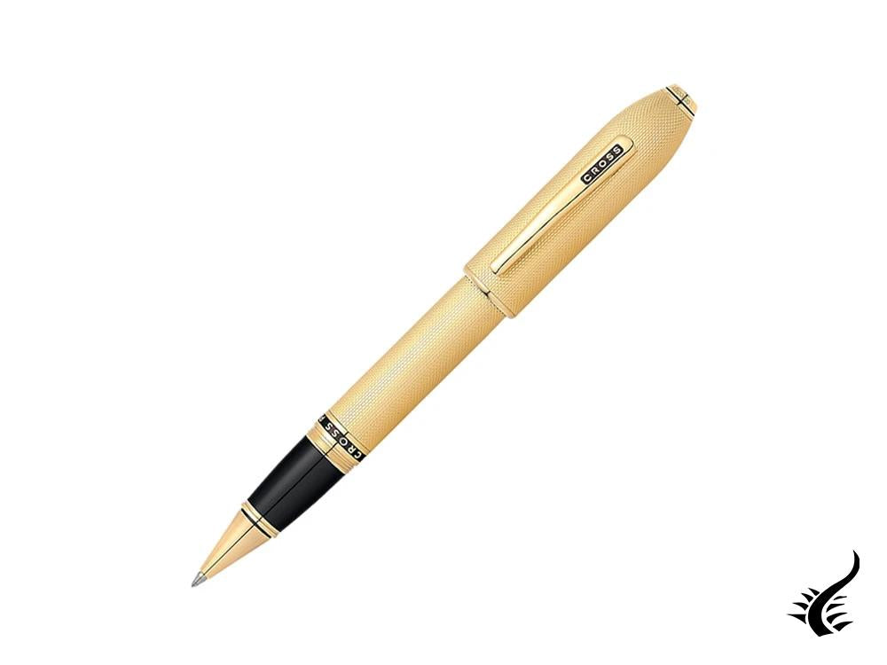 Cross Peerless 125 Rollerball pen, 23K Gold Plated, AT0705-4