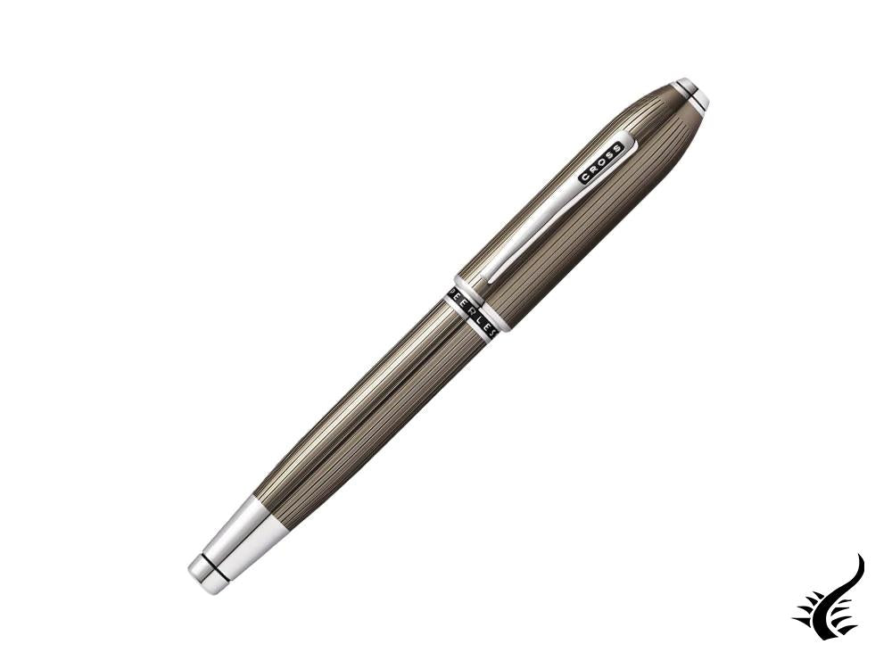 Cross Peerless 125 Rollerball pen, Lacquer, Grey, Platinum trim, AT0705-13