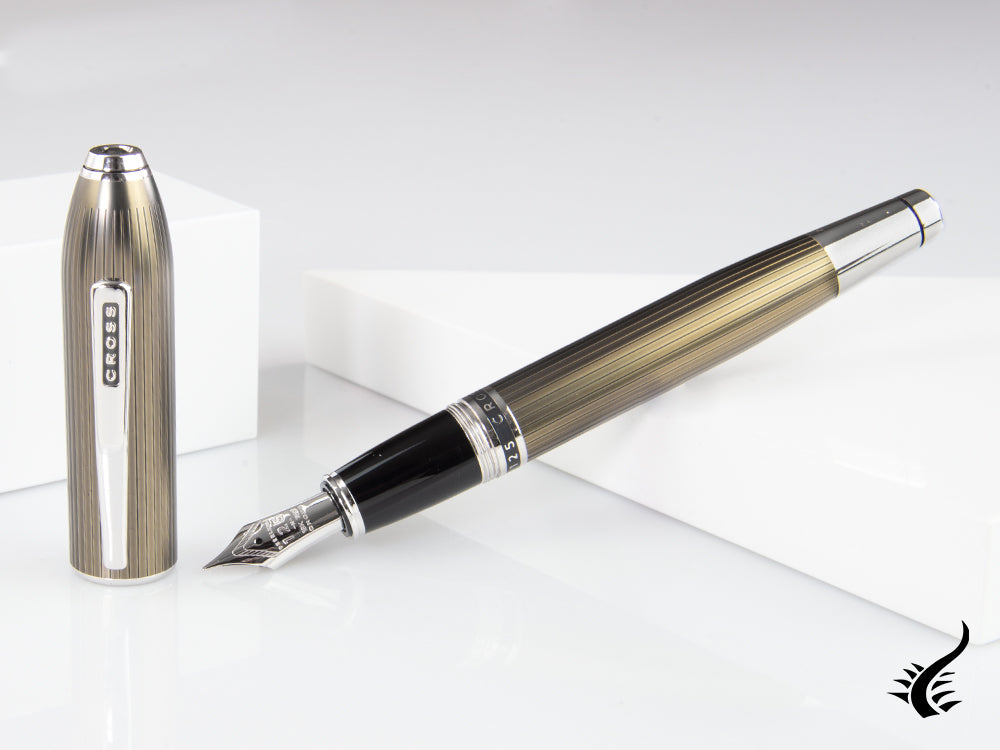 Cross Peerless Fountain Pen, Grey Titanium, AT0706-13