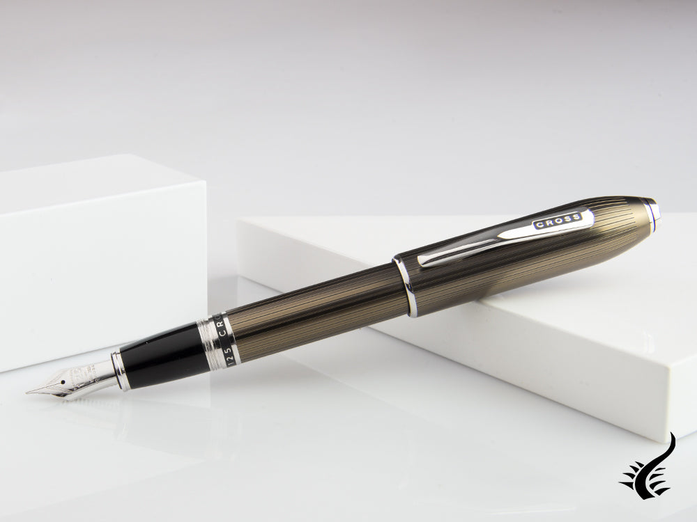 Cross Peerless Fountain Pen, Grey Titanium, AT0706-13