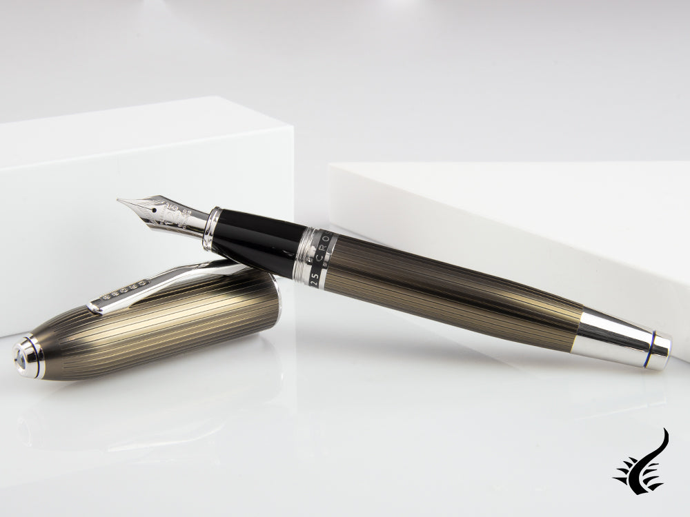 Cross Peerless Fountain Pen, Grey Titanium, AT0706-13