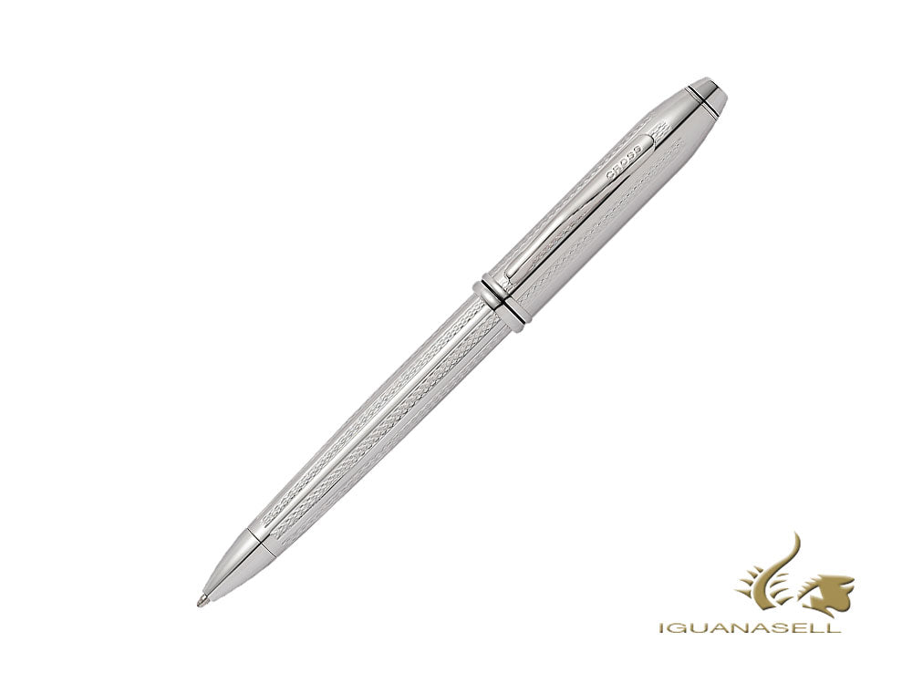 Cross Townsend Ballpoint Pen, Platinum, Silver, Polished, AT0042TW-1