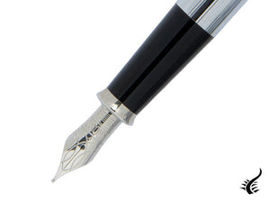 Stylo plume Cross Townsend, chrome, argent, poli, résine, 536