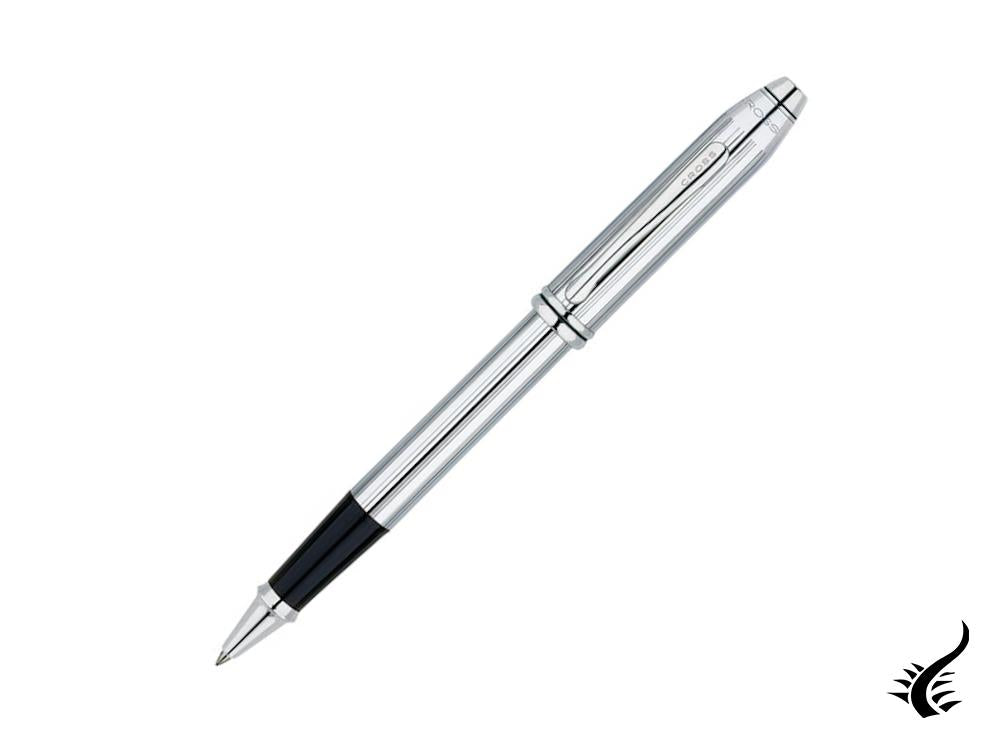 Cross Townsend Rollerball pen, Chrome, Silver, Polished, 535