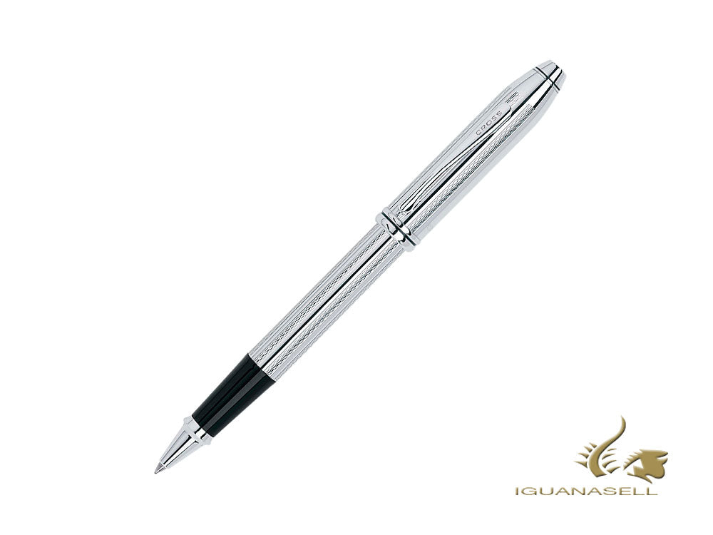 Cross Townsend Rollerball pen, Platinum, Silver, Polished, Resin, AT0045-1