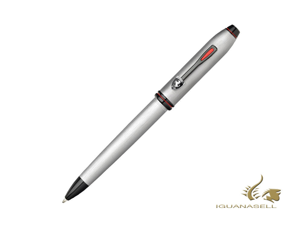 Stylo à bille Cross Townsend Scuderia Ferrari, aluminium brossé, FR0042-61