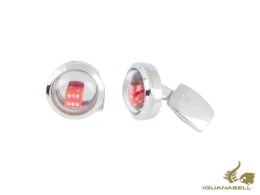 Boutons de manchette « Bubble Locket » de Deakin &amp; Francis, argent 925, BMC0009C0001