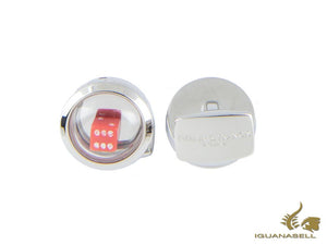 Boutons de manchette « Bubble Locket » de Deakin &amp; Francis, argent 925, BMC0009C0001