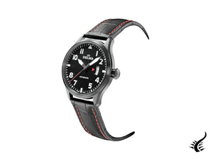 Montre automatique Delma Aero Commander, noire, 45 mm, PVD, 44601.570.6.038