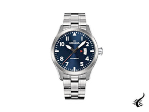 Montre automatique Delma Aero Commander, bleu, 45 mm, 41702.570.6.049