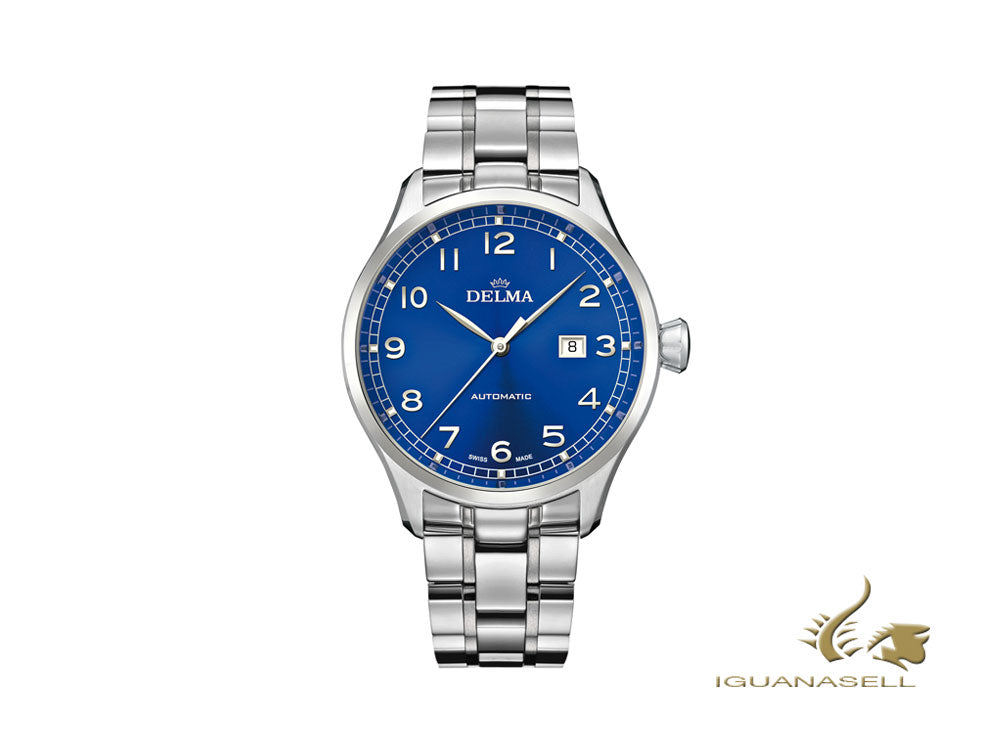 Montre automatique Delma Aero Pioneer, bleu, 45 mm, 41701.570.6.042