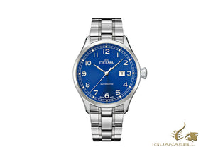 Montre automatique Delma Aero Pioneer, bleu, 45 mm, 41701.570.6.042