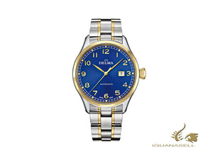 Montre automatique Delma Aero Pioneer, bleue, 45 mm, 52701.570.6.042