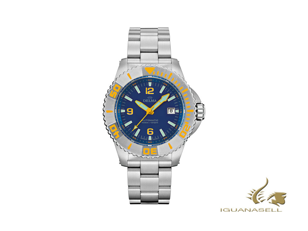 Delma Diver Blue Shark III Automatic Watch, 47mm, Limited Ed., 41701.700.6.044