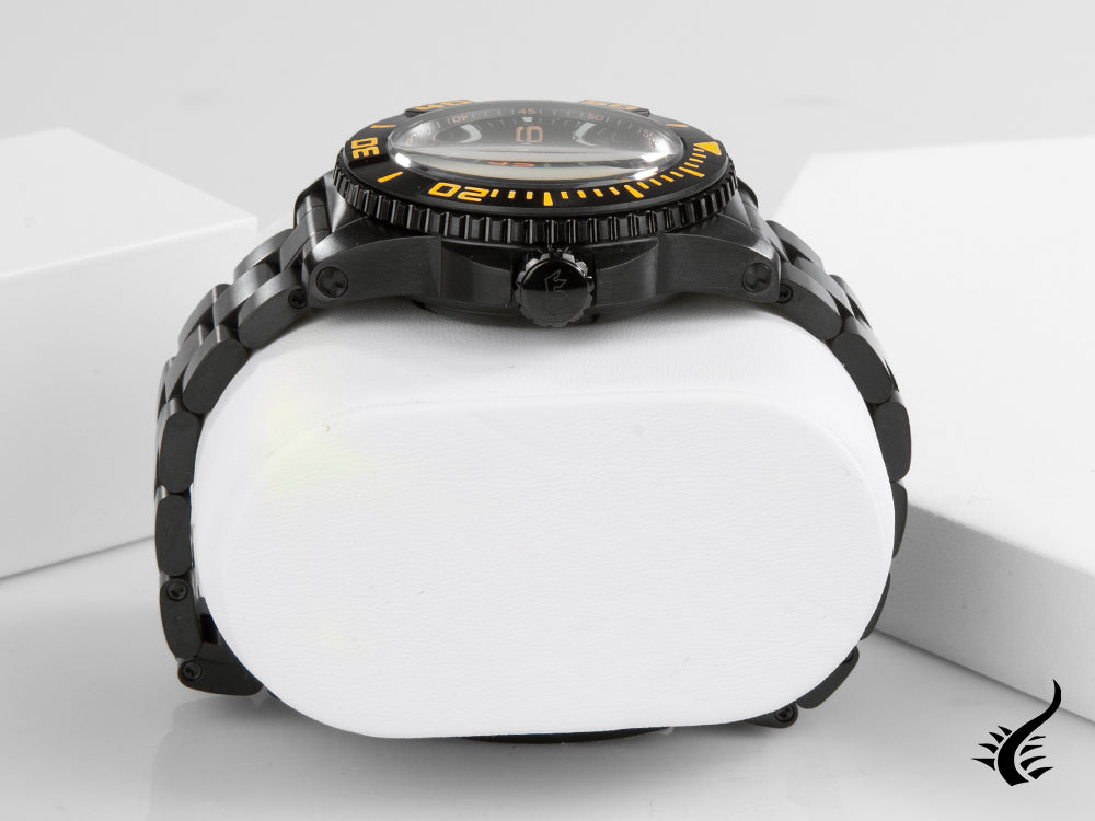 Delma Diver Blue Shark III Black Edition Automatic Watch, 44701.700.6.034