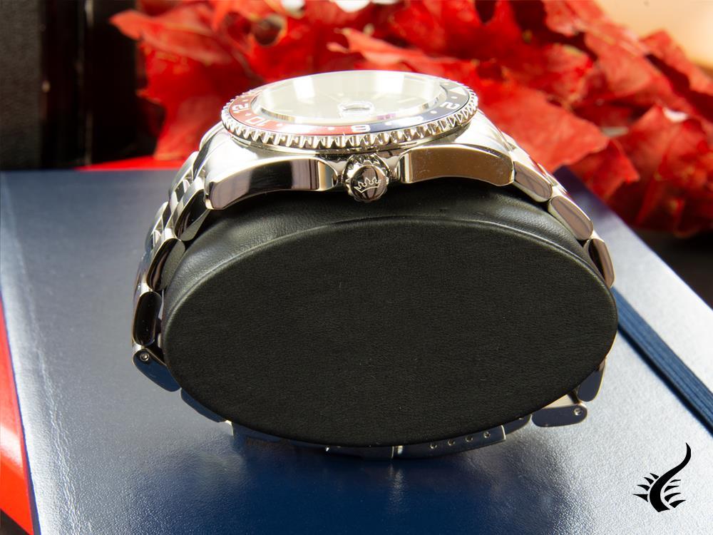 Delma Diver Santiago GMT Quartz Watch, Black, 43 mm, 20 atm, 41701.648.6P034