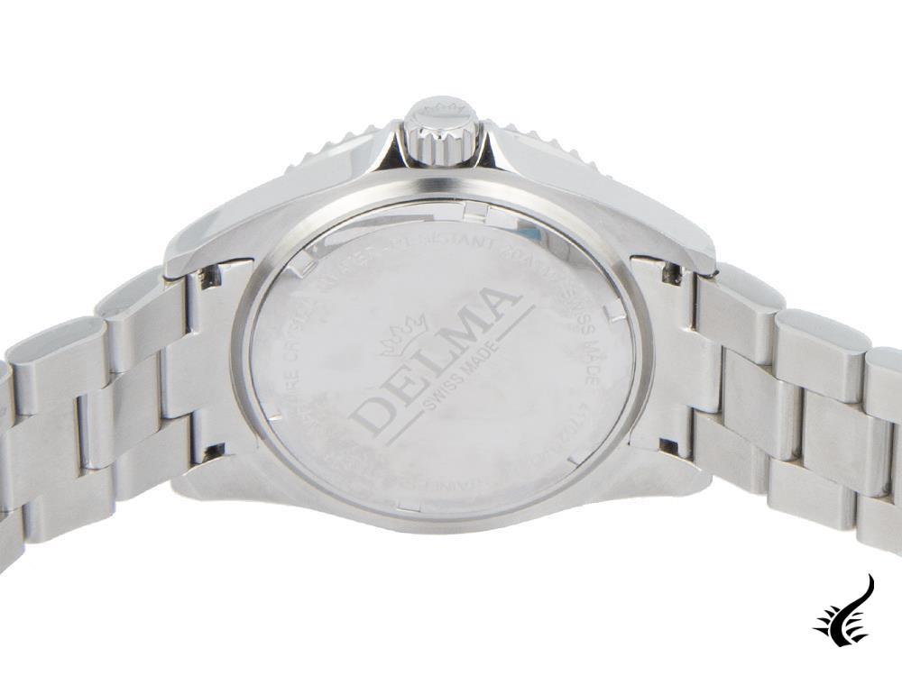 Delma Diver Santiago GMT Quartz Watch, Black, 43 mm, 20 atm, 41701.648.6P034