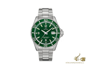 Delma Diver Santiago Quartz Watch, Green, 43 mm, 20 atm, 41701.562.6.144