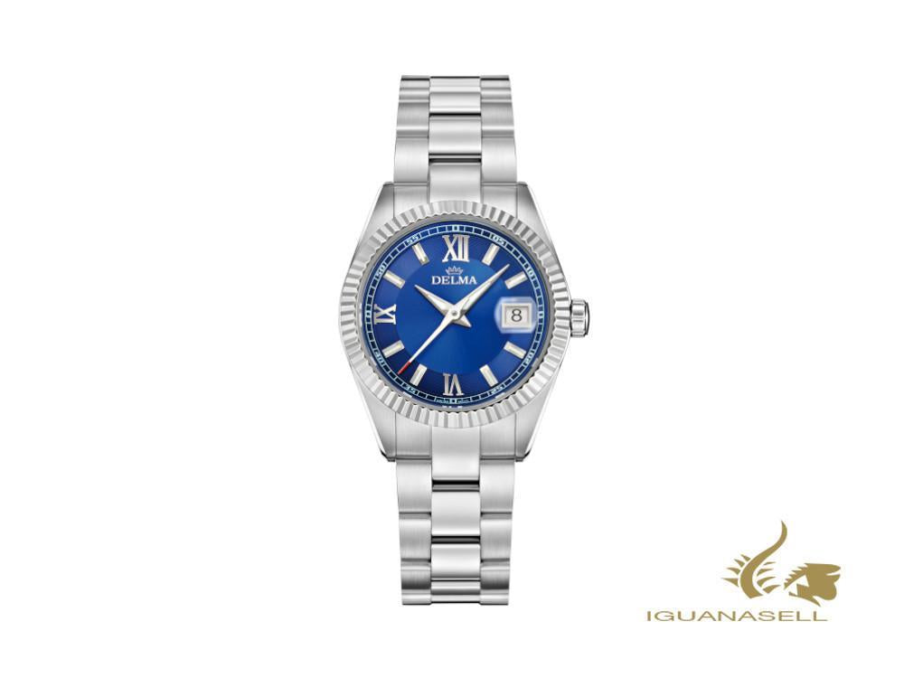 Montre à quartz pour femme Delma Diver Sea Star, bleu, 29 mm, 41701.621.1.046