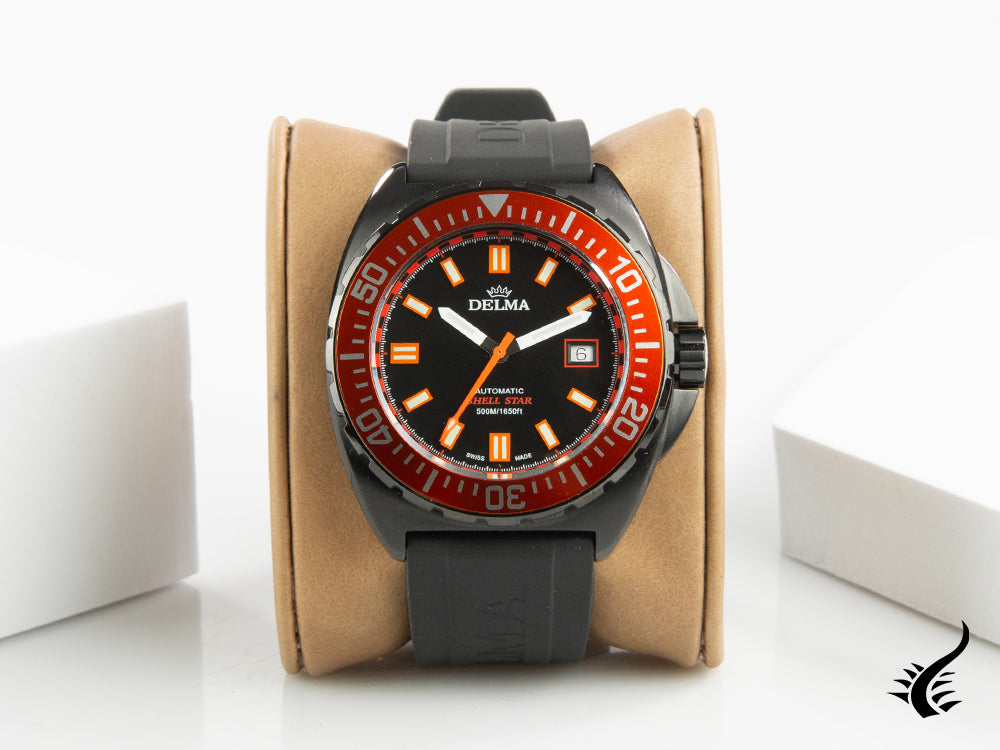 Delma Diver Shell Star Black Tag Automatic Watch, Limited Ed., 44501.670.6.151