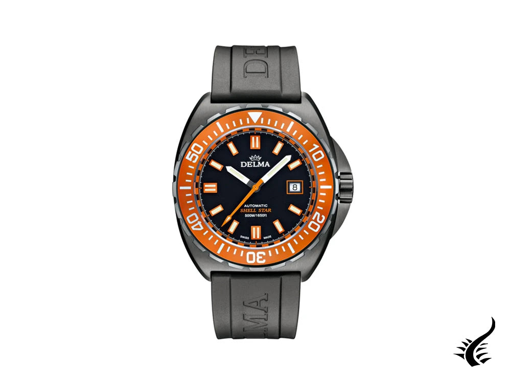 Delma Diver Shell Star Black Tag Automatic Watch, Limited Ed., 44501.670.6.151