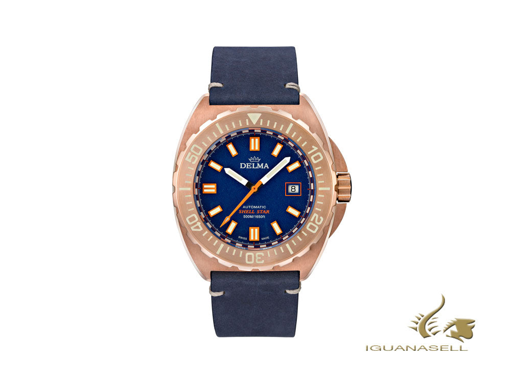 Delma Diver Shell Star Bronze Automatic Watch, Limited Edition, 31601.670.6.048