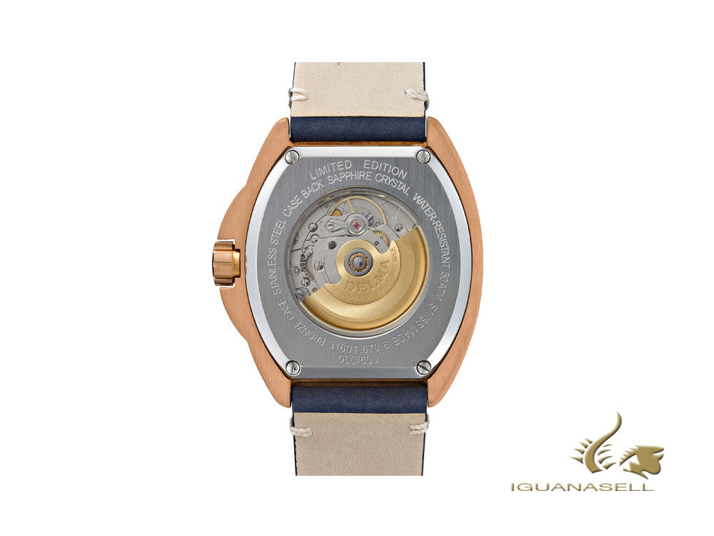 Montre automatique Delma Diver Shell Star Bronze, édition limitée, 31601.670.6.048