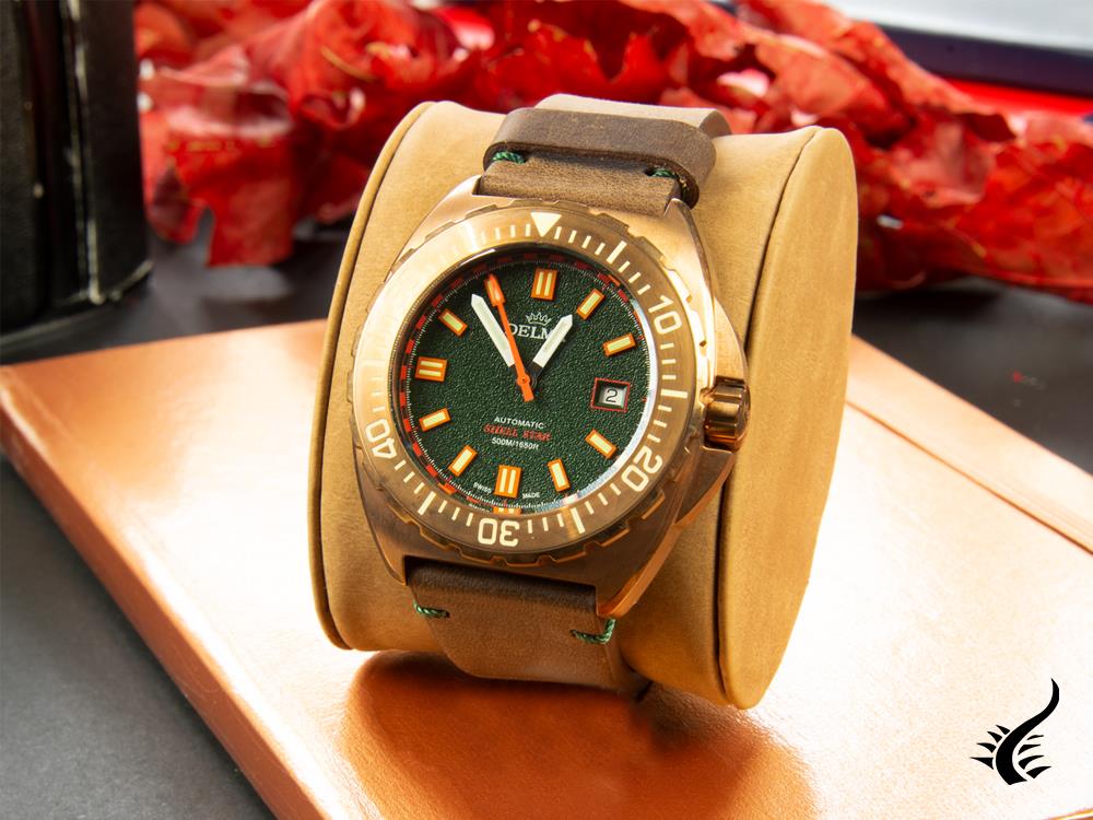 Delma Diver Shell Star Bronze Automatic Watch, Limited Edition, 31601.670.6.141