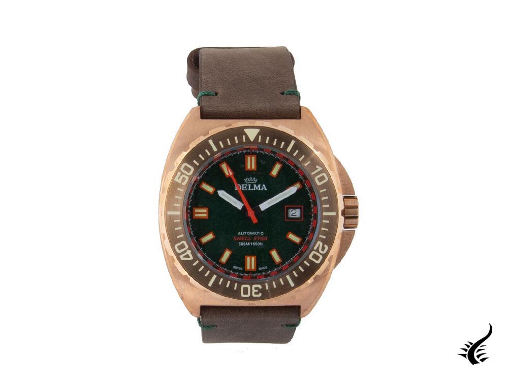 Delma Diver Shell Star Bronze Automatic Watch, Limited Edition, 31601.670.6.141