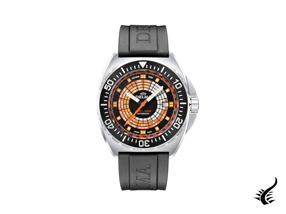 Montre automatique Delma Diver Shell Star avec minuterie de décompression, 41501.670.6.034