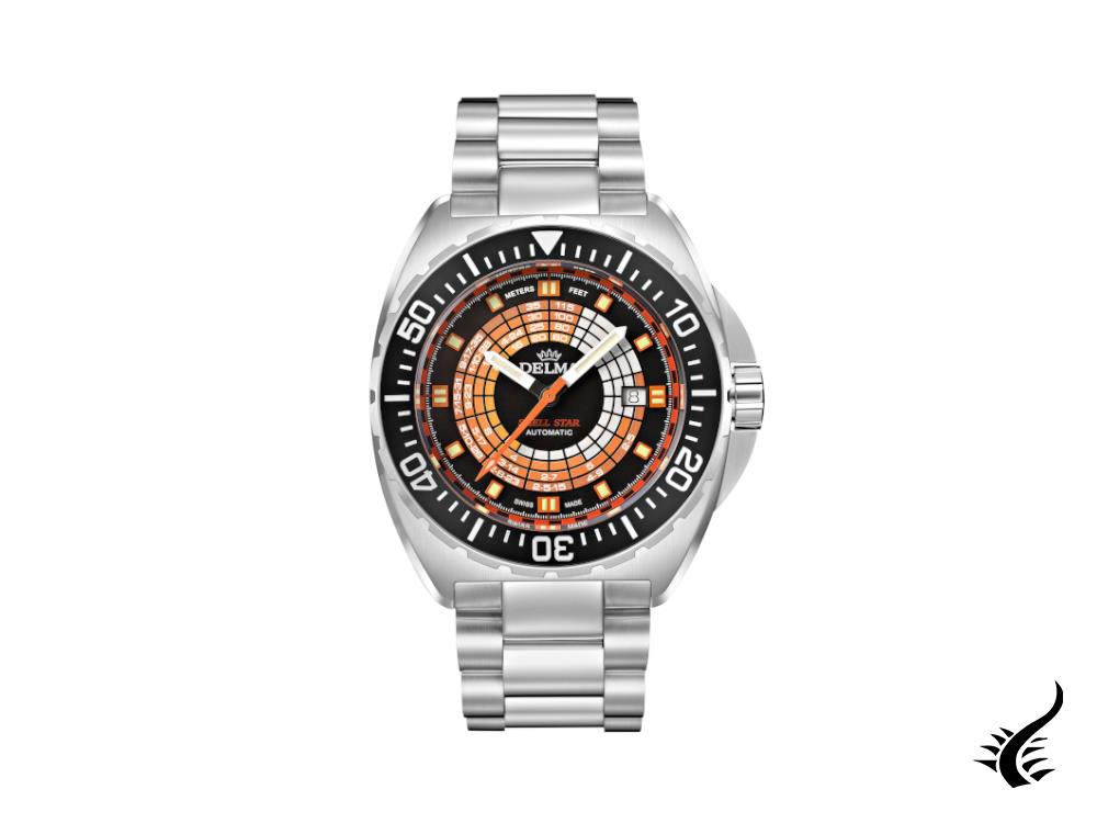 Montre automatique Delma Diver Shell Star avec minuterie de décompression, 41701.670.6.034