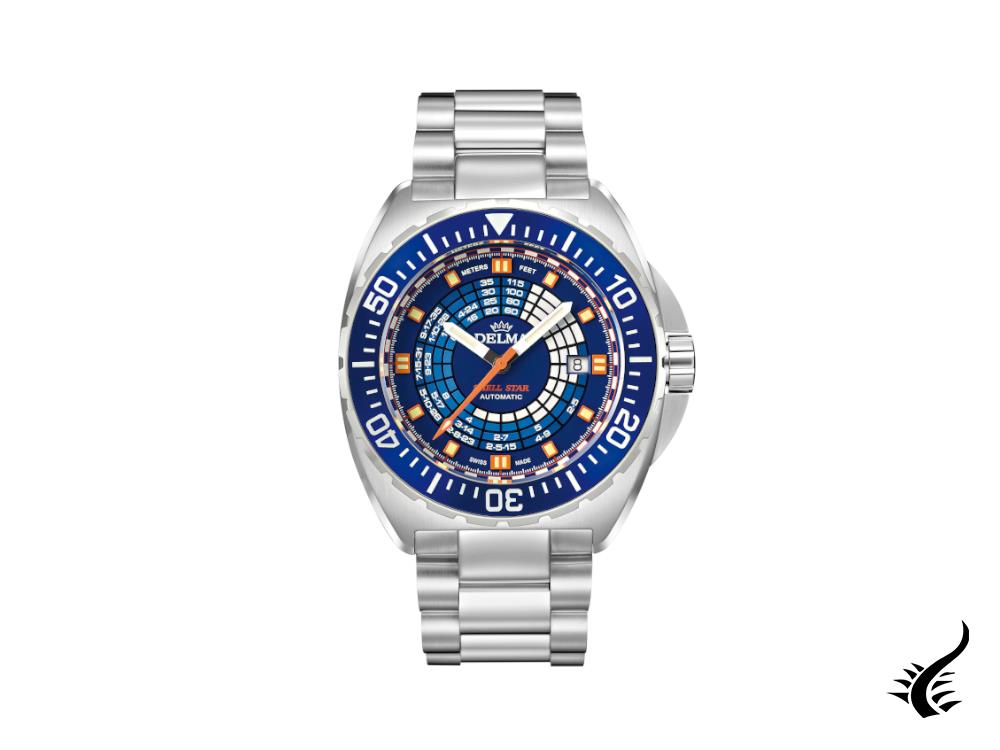 Montre automatique Delma Diver Shell Star avec minuterie de décompression, 41701.670.6.044