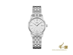 Delma Dress Cordoba Ladies Quartz Watch, White, 28mm, 5 atm , 41702.527.1.011