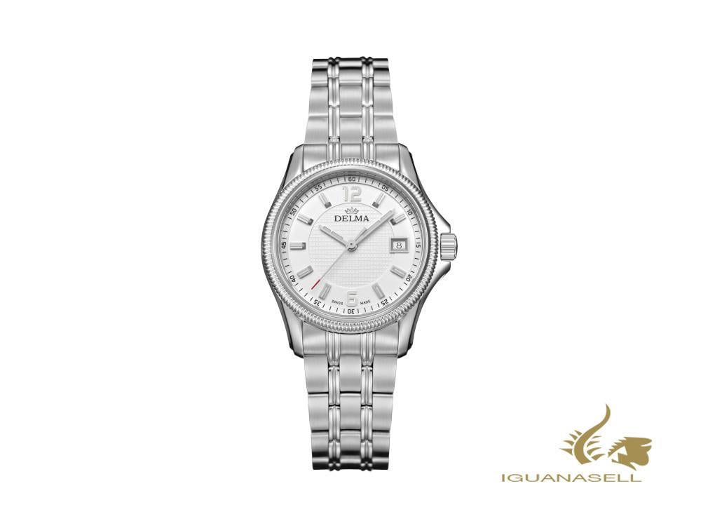 Delma Dress San Marino Ladies Quartz Watch, White, 28,5mm, 41701.575.1.014