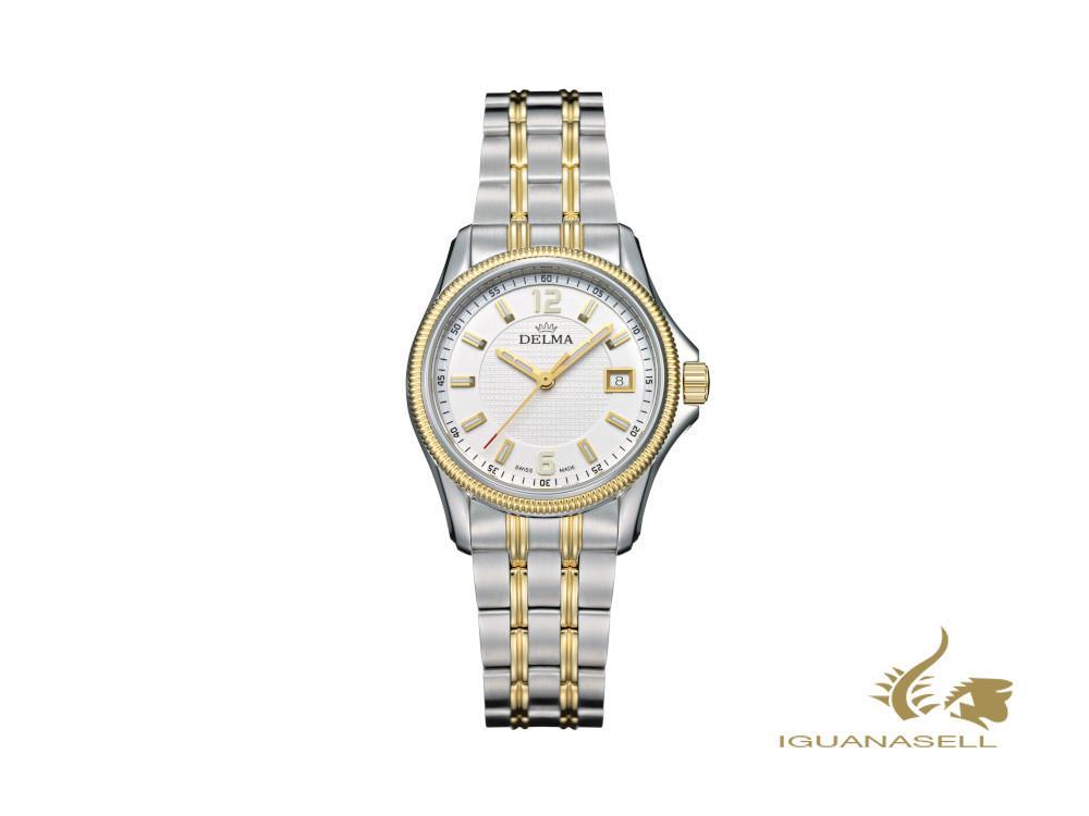 Delma Dress San Marino Ladies Quartz Watch, White, 28,5mm, 52701.575.1.014