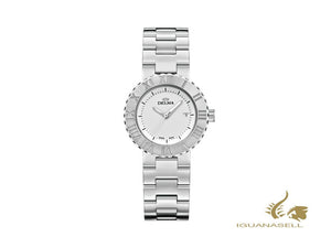 Montre à quartz pour femme Delma Elegance Elba, argent, 32 mm, 41701.605.1.061