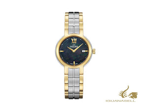 Montre à quartz pour femme Delma Elegance Marbella, noire, 30 mm, 52701.603.1.536