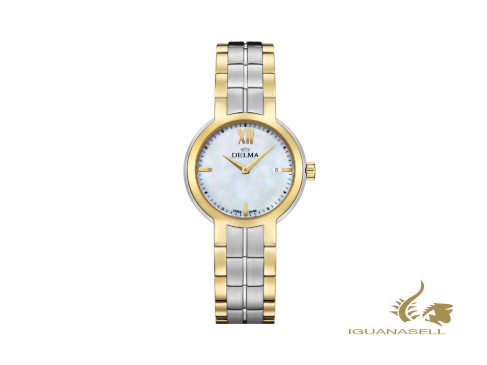 Delma Elegance Ladies Marbella Quartz Watch, White, 30 mm, 52701.603.1.516