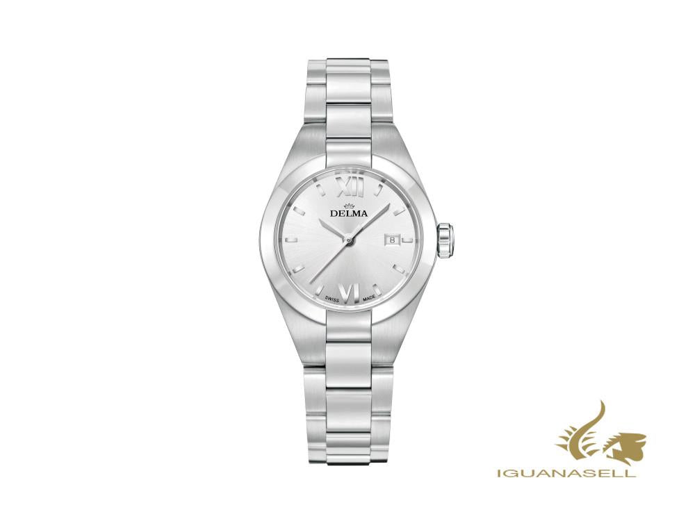 Delma Elegance Ladies Rimini Quartz Watch, Silver, 31mm, 41701.625.1.066